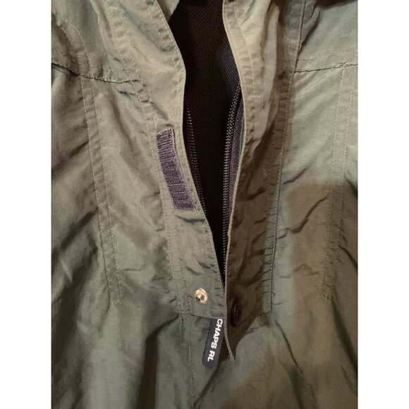 Vtg 90’s Chaps Ralph Lauren Mens Sz L 1/2 Zip Pullover Coat Sailing Jacket Green - Picture 7 of 10